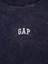 Kadın Koyu Gri Modern Gap Logo Crop T-Shirt 2