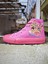 Pembe Pembe Taban Keten Soda K Pop Baskılı Bağcıklı Çocuk Spor Ayakkabı Sneaker 1