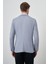 Erkek Indigo Örme Slim Fit Mono Yaka Ceket 5