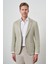 Erkek Yeşil Örme Slim Fit Ceket 1