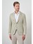 Erkek Yeşil Örme Slim Fit Ceket 3