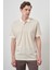 Erkek Bej Trend Polo Yaka T-Shirt 2