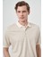 Erkek Bej Trend Polo Yaka T-Shirt 3