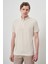 Erkek Kremrengi Trend Polo Yaka T-Shirt 3
