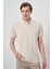 Erkek Kremrengi Trend Polo Yaka T-Shirt 1