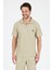Erkek Kapris Polo Yaka Kısa Kollu T-Shirt – Rahat Kalıp, Nefes Alan Kumaş Erkek T-Shirt 7918 2