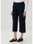 Lacivert Crop Pantolon 3