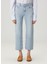 Le Jane Mavi Crop Straight Jean Pantolon 2