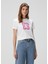 Beyaz Logo Baskılı T-Shirt 1