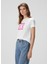 Beyaz Logo Baskılı T-Shirt 3