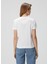 Beyaz Logo Baskılı T-Shirt 4