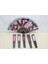 Plastik Renkli Yelpaze 23 cm 1