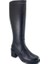 2355002 Waterproof Hakiki Deri Bayan Çizme-Siyah 1