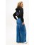 Kadın Relaxed Fit Sırtı Kalp Baskılı Cropped Sweatshirt - Siyah 3