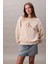 Kadın Ls Monologo Relaxed Fit Sweatshirt - Bej 1