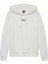 Kadın Regular Fit Kapüşonlu Logolu Sweatshirt - Ekru 1