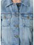 Shrunken Trucker Mavi Denim Ceket 4