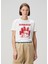 Beyaz Kırmızı Logolu T-Shirt 3