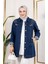 Kadın Boncuk Işlemeli Denim Kot Ceket 1