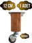 Kale Ahşap Top Tekerli Ayak Mobilya Masa Dolap Tekerli AYAĞI(FRENSİZ)(12CM - 15CM)(KAYIN Ağacı) 1