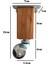 Kale Ahşap Top Tekerli Ayak Mobilya Masa Dolap Tekerli AYAĞI(FRENSİZ)(12CM - 15CM)(KAYIN Ağacı) 5