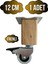 Kale Ahşap Tekerli Ayak Mobilya Masa Dolap Tekerli AYAĞI(FRENLİ)(12CM - 15CM)(CEVİZ Ağacı) 1