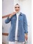 Kadın Taş Işlemeli Denim Kot Ceket 1