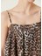Leopar Desenli Midi Elbise 4