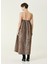 Leopar Desenli Midi Elbise 5