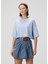 Mavi Logolu Crop T-Shirt 1