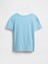 Kız Çocuk Mavi Grafik Baskılı T-Shirt 3