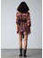 Violet Kilim Desenli Kadın Mini Elbise 5