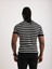 Erkek Siyah Desenli Triko Tişört – Kısa Kollu, Slim Fit 5