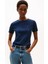 Kadın Th Slim Crew Neck T-Shirt - Lacivert 1