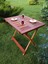 Ahşap 60X80 Iroko Mini Yemek Masası 1