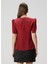 Bordo Puantiyeli Ipek Bluz 4