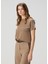 Kahverengi Keten T-Shirt 1