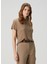 Kahverengi Keten T-Shirt 3
