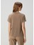 Kahverengi Keten T-Shirt 4