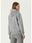 Gri Kapüşonlu Sweatshirt 5