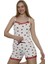 Venezia Tasarım Model Kısa Kollu Şortlu Kadın Pijama Takım S/xl 3