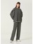 Skipper Çizgili Siyah Kadın Sweatshirt 1
