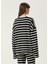 Skipper Çizgili Siyah Kadın Sweatshirt 5