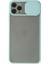 iPhone 11 Pro Max Kılıf Palm Buzlu Kamera Sürgülü Silikon - Turkuaz - NFND7480-2813 1