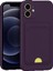 iPhone 11 Kılıf Kelvin Kartvizitli Silikon - Derin Mor - NFND6434-6516 1