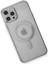 iPhone 12 Pro Max Kılıf Magneticsafe Lazer Silikon - Gümüş - NFND9582-9703 4
