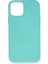 iPhone 12 Mini Kılıf Nano Içi Kadife Silikon - Turkuaz - NFND5061-5391 1