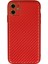 iPhone 12 Kılıf Coco Karbon Silikon - Kırmızı - NFND7470-8723 1