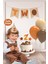 Minimal Boho Temalı 2 Yaş Doğum Günü Parti Seti (Banner, 7'li Balon, Pasta Süsü) 1