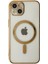 iPhone 14 Plus Kılıf Magneticsafe Lazer Silikon - Gold - NFND5884-9391 2